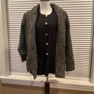 Joyfolie Charcoal Textured Coat